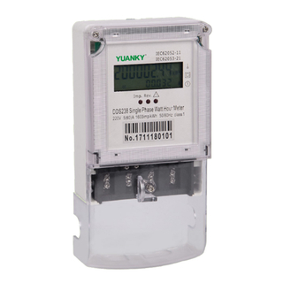 Yuanky Energy Meter Paparan LCD 6+2 Kestabilan Tinggi IP54 5(60)A 10(100)A Meter KWH Anti-Tamper Fasa Tunggal