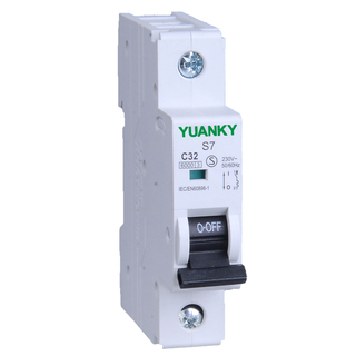 Yuanky S7-G MCB 1-63A 1P 2P 3P 4P Кривая BCD 6KA Миниатюрный выключатель схемы MCB