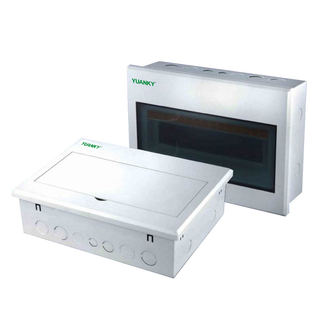 YUANKY Verteilerkasten mit Kunststoffabdeckung, einreihig, zweireihig, kaltgewalztes Stahlblech