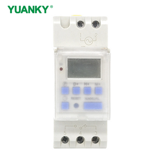 Outlet Kilang Pemasa YHC15A DIN Jenis Suis Pemasa Pengawal Masa Latitud Boleh Aturcara