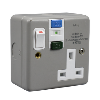 Rcd Protector 13A 16A Single Pole Plastic Metal Switched Socket Rcd Protection